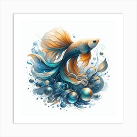 Aquarium fish 2 Art Print