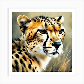 Artistic Picture Of A Cheetah (6) Art Print