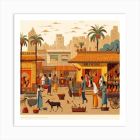 Egyptian Market Art Print