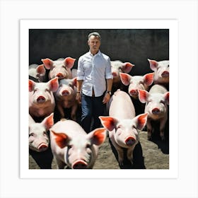 Pigs photo 3 Art Print