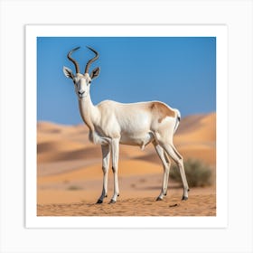 Antelope In The Desert Art Print