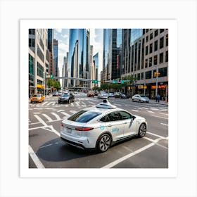 Self - Driving Car Art Print