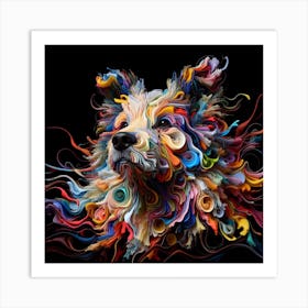 Abstract Dog 1 Art Print