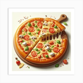 Pizza35 Art Print