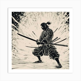 Samurai Art 56 Art Print