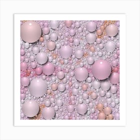 Pink Bubbles Art Print