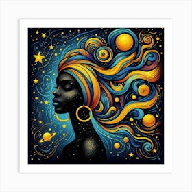 Valeris Celestial Portrait Art Print