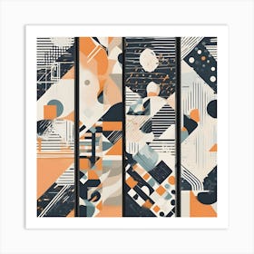 Abstract Geometric Wall Art Art Print