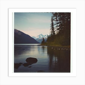 Lake In Alaska Art Print