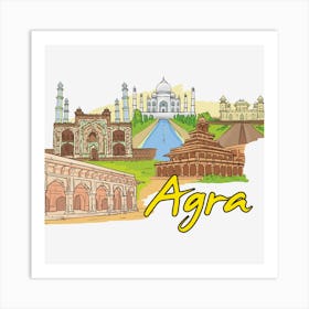 Agra art Art Print