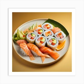 Sushi And Sashimi Art Print