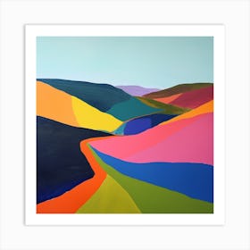 Colourful Abstract Brecon Beacons National Park Wales 1 Art Print