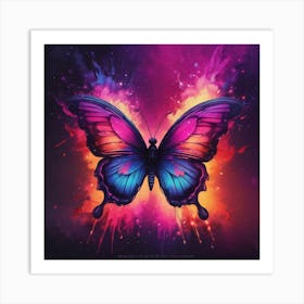 Butterfly Painting 247 Art Print