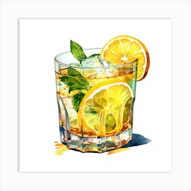 Iced Lemonade Art Print