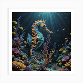 Seahorse 9 Art Print