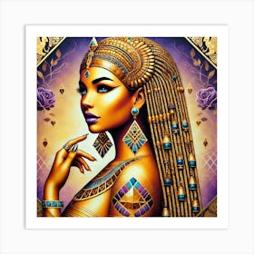 Cleopatra in Gold Art Print