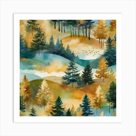 Leonardo Kino Xl A Vibrant Daytime Landscape Featuring A Golde 3 (1) Art Print