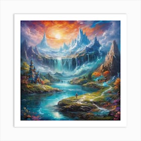 Fairytale Landscape Art Print