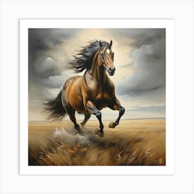 Horse Running 1 Art Print