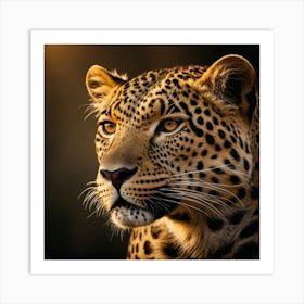 Leopard Close Up Art Print