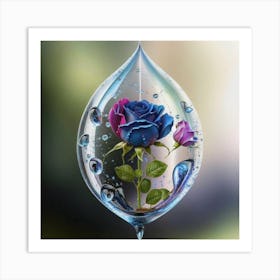 The Realistic And Real Picture Of Beautiful Rose 7 Art Print