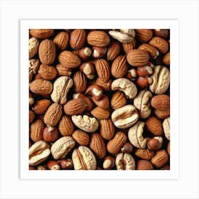 Nuts And Hazelnuts 4 Art Print