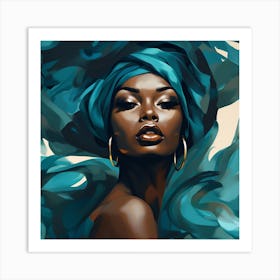 Afro-American Woman 16 Art Print