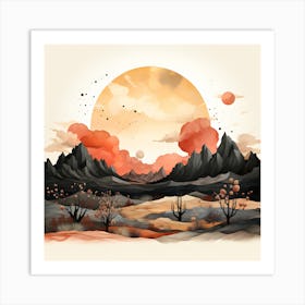 Desert Landscape Art Print