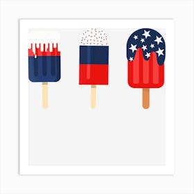 Hot Trend Patriotic S 4th Of July S Women Popsicle Art Print