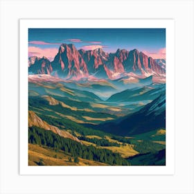 Alpine Serenity 12 1 Art Print