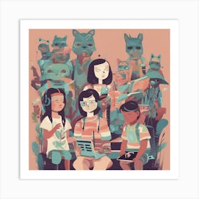 Children Of The Forest Art Print