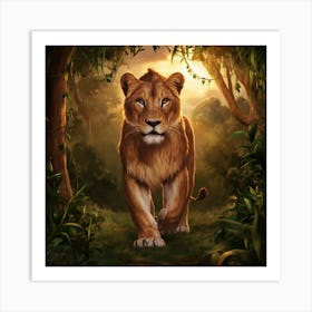 Lionjungle Art Print