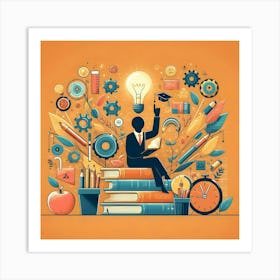 Education Concept Vector Illustration Art Print