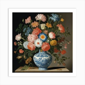 Default A Still Life Of Flowers In A Wanli Vase Ambrosius Boss 2 Art Print