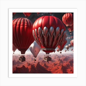 Balloons of love Art Print