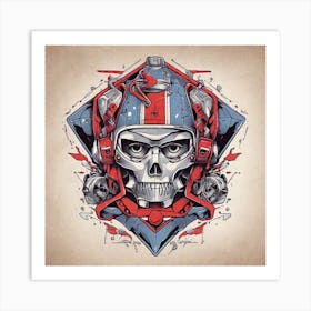 Skull Tattoo Design Art Print