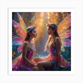 Crystal Fairies Art Print