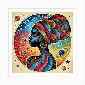 Novara Celestial Portrait Art Print