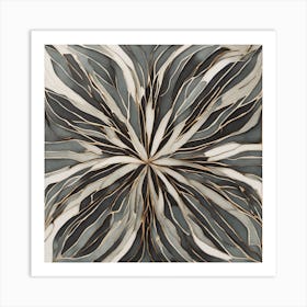 Abstract Flower Wall Art Art Print