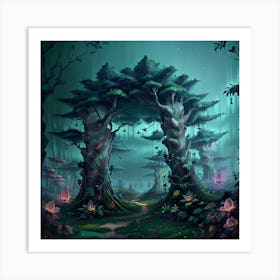 Fantasy Forest 1 Art Print