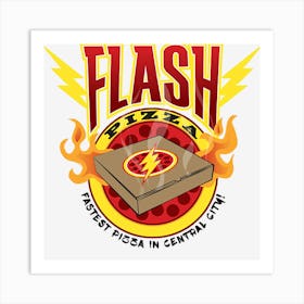 Flash Pizza Art Print