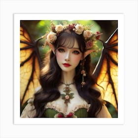 Fairy of Bat Art Print