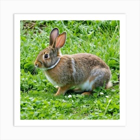 Rabbit In The Grass 6 Art Print