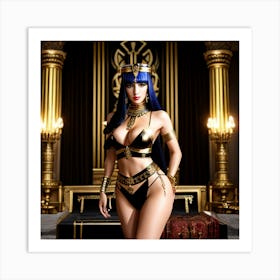 Phaoronic Cleopatra Royal Castle Art Print