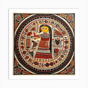 Indian Painting Madhubani Painting Indian Traditional Style 7 Art Print