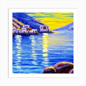 Sunset By The Sea Art Print