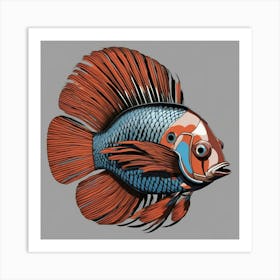 Betta Fish Art Print