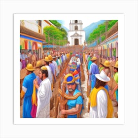 Guatemala Market Art Print