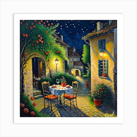 Table For Two Art Print