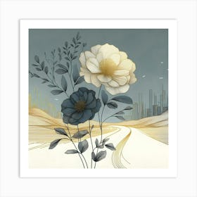 Flowers In The City Art Print